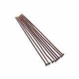 100pcs 40 50mm Flat Head Pins 0.7mm Plated Head Pins For Diy Jewelry Making