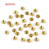 20PCS Tibetan Silver Leaf Flower Bead Caps for Jewelry Making DIY