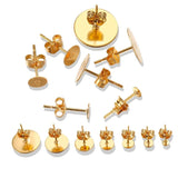 Stainless Steel Post Earring Studs Base Pins Lot for DIY Jewelry Making