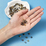 100pcs Copper Half Round Crimp Beads Covers for Jewelry Making