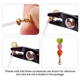 100pcs Copper Half Round Crimp Beads Covers for Jewelry Making