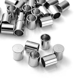 30pcs Tube Crimp End Beads Stopper Spacer Tail Buckle Jewelry Making Findings