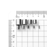 30pcs Tube Crimp End Beads Stopper Spacer Tail Buckle Jewelry Making Findings