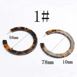 Leopard Hoop Earrings Bohemian Round Tortoiseshell Wedding Jewelry