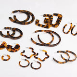 Leopard Hoop Earrings Bohemian Round Tortoiseshell Wedding Jewelry