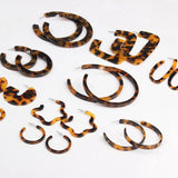 Leopard Hoop Earrings Bohemian Round Tortoiseshell Wedding Jewelry