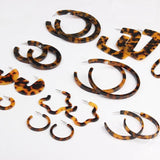 Leopard Hoop Earrings Bohemian Round Tortoiseshell Wedding Jewelry