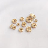 10PCS 14k Plated Beads Charms for DIY Jewelry Making Accessories