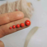 3~25mm Red Half Round Cabochons Flat Back Stone Red Turquoise DIY Jewelry Findin