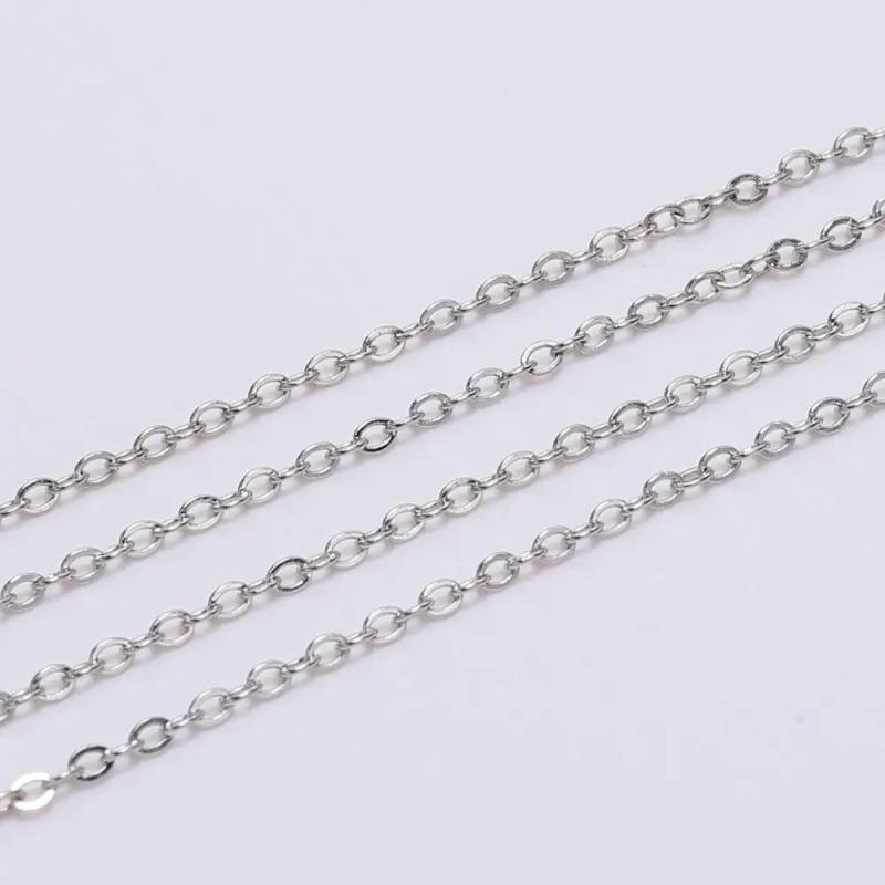 5m Copper Oval Link Necklace Chain Bulk for DIY Jewelry Making