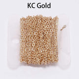5m Copper Oval Link Necklace Chain Bulk for DIY Jewelry Making