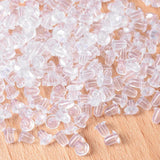 300Pcs Clear Plastic Earplug Backs Silicone Ear Cap for Earrings