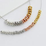 10pcs 925 Sterling Silver Twisted Circle Spacer Beads for DIY Bracelet Making