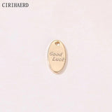 14K Plated Flower Pendant for Necklace Making Supplies