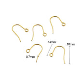100Pcs Stainless Steel Earring Clasps for DIY Jewelry Findings