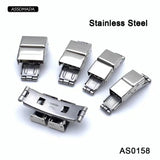5pcs Stainless Steel Bracelet Clasp Crimp Jaw Hook Watch Band