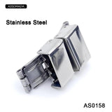 5pcs Stainless Steel Bracelet Clasp Crimp Jaw Hook Watch Band