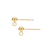 10pcs Stainless Steel Stud Earring Posts Hypoallergenic DIY Earring Components