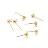 10pcs Stainless Steel Stud Earring Posts Hypoallergenic DIY Earring Components
