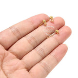 10pcs Stainless Steel Stud Earring Posts Hypoallergenic DIY Earring Components