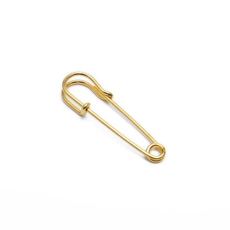 10pcs 45mm Safety Brooches Pins Metal Brooch Pin Charms for DIY Jewelry Making