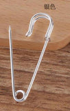 10pcs 45mm Safety Brooches Pins Metal Brooch Pin Charms for DIY Jewelry Making