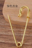 10pcs 45mm Safety Brooches Pins Metal Brooch Pin Charms for DIY Jewelry Making