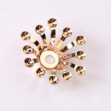 100 PCS KC Gold/ Silver Stamen Flowers Base Filigree Flowers Bead Caps Tray