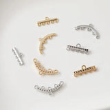 4PCS 14k Plated Crossbar Eardrop with Zircon Diy Earrings