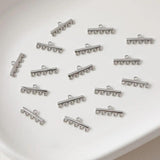 4PCS 14k Plated Crossbar Eardrop with Zircon Diy Earrings