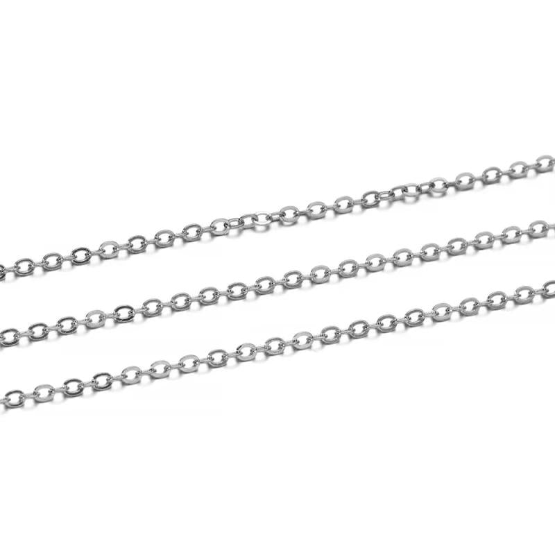 10m Rhodium/Bronze Long Necklace Chains Bulk DIY Jewelry Findings Making