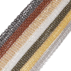 10m Rhodium/Bronze Long Necklace Chains Bulk DIY Jewelry Findings Making