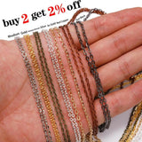 10m Rhodium/Bronze Long Necklace Chains Bulk DIY Jewelry Findings Making