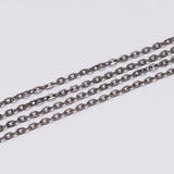 10m Rhodium/Bronze Long Necklace Chains Bulk DIY Jewelry Findings Making