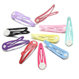 20Pcs Colorful Hairclip Base 45mm Hairpins for Diy Jewelry Making