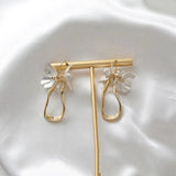 6PCS 14K Plated Flower Petals Pendant for Jewelry Making