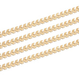 1M 6mm Stainless Steel Chevron Link Chain Jewelry Making Supplies