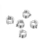 10pcs Stainless Steel Huggie Hoop Earrings Hooks Clips DIY Jewelry