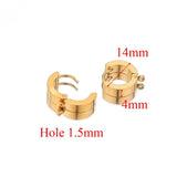 10pcs Stainless Steel Huggie Hoop Earrings Hooks Clips DIY Jewelry