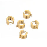 10pcs Stainless Steel Huggie Hoop Earrings Hooks Clips DIY Jewelry