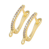 Gold/Silver Earring Hooks Clasps for DIY Jewelry Making