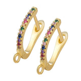 Gold/Silver Earring Hooks Clasps for DIY Jewelry Making