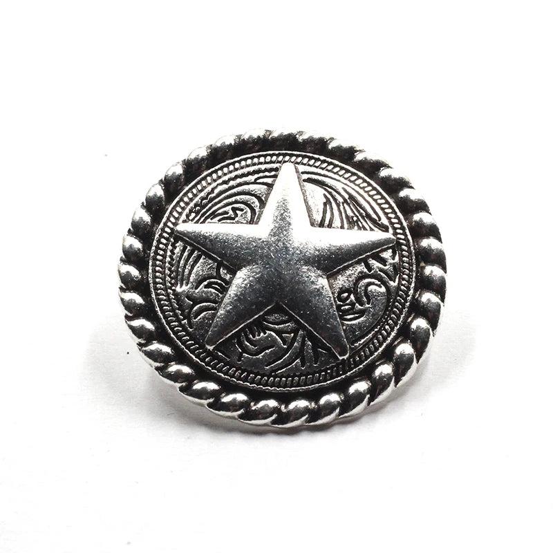 CONCHO Zinc Alloy Round Plating Vintage Buttons Charms 3pcs/lot 30MM DIY