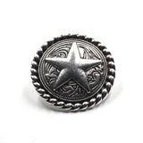 CONCHO Zinc Alloy Round Plating Vintage Buttons Charms 3pcs/lot 30MM DIY