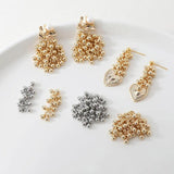 2PCS Grape Bunch Shape Pendant Charms for Jewelry Making Supplies