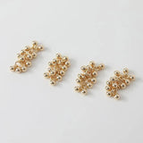2PCS Grape Bunch Shape Pendant Charms for Jewelry Making Supplies
