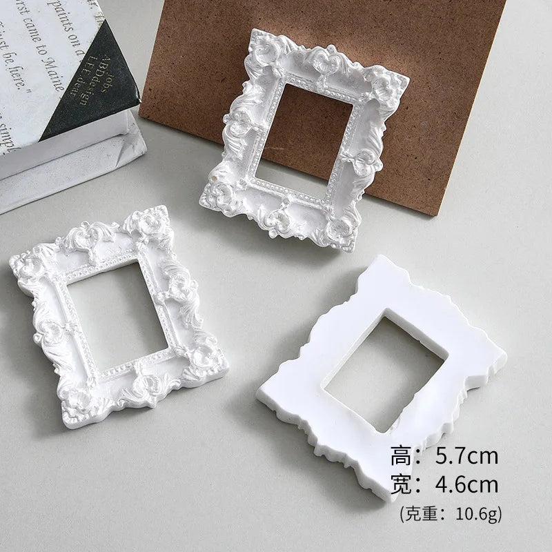 10Pcs Mini Resin Vintage Picture Frame Cabochons DIY Jewelry Craft