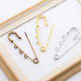 10pcs Hook Claps Safety Pins 70mm Length for DIY Pendants Jewelry Dressmaking