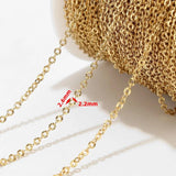 2M Stainless Steel Cable Chain for DIY Jewelry Making