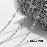 2M Stainless Steel Cable Chain for DIY Jewelry Making